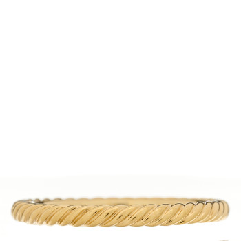 DAVID YURMAN 18K Yellow Gold 2mm Cable Classics Band Ring 48 4.5