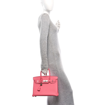 HERMES Epsom Birkin 30 Rose Azalee