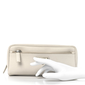 PRADA Saffiano Toiletry Case White