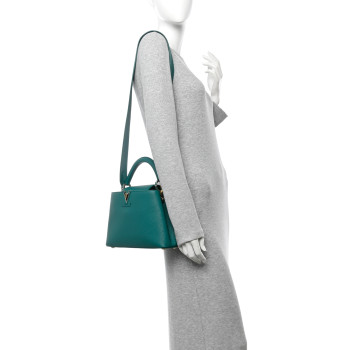 LOUIS VUITTON Taurillon Capucines BB Vert