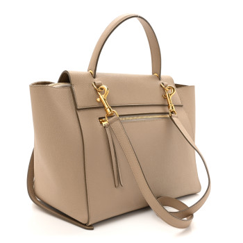 CELINE Grained Calfskin Mini Belt Bag Light Taupe