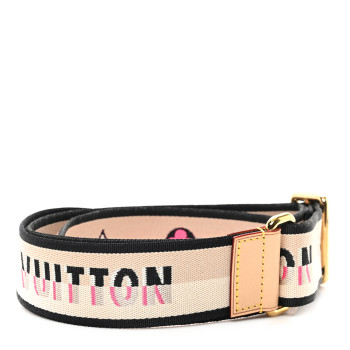 LOUIS VUITTON Jacquard Speedy Bandouliere 20 Shoulder Strap Black
