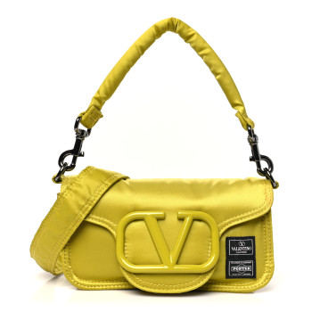 VALENTINO GARAVANI X PORTER Technical Fabric Vlogo Loco Small Crossbody Bag Yellow
