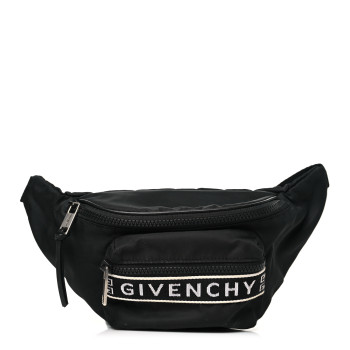 GIVENCHY Nylon Logo Belt Bag Black