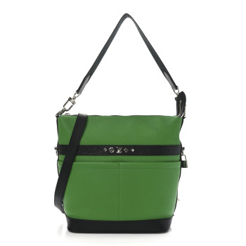LOUIS VUITTON Calfskin Cruiser GM Green Black