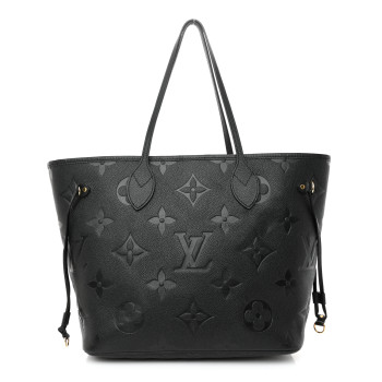 LOUIS VUITTON Empreinte Monogram Giant Neverfull MM Black