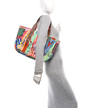 CHRISTIAN LOUBOUTIN Frangibus Printed Medium Tote Multicolor