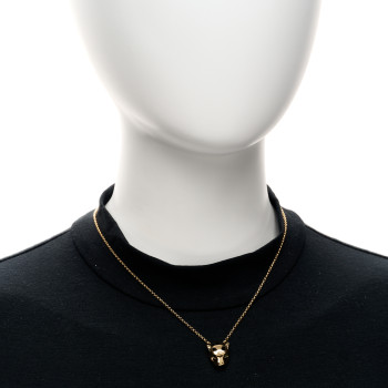 CARTIER 18K Yellow Gold Tsavorite Onyx Panthere De Cartier Pendant Necklace
