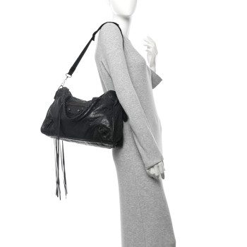 BALENCIAGA Agneau Classic Hardware City Black