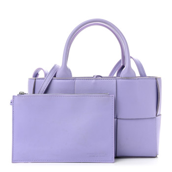 BOTTEGA VENETA Nappa Maxi Intrecciato Mini Arco Tote Wisteria