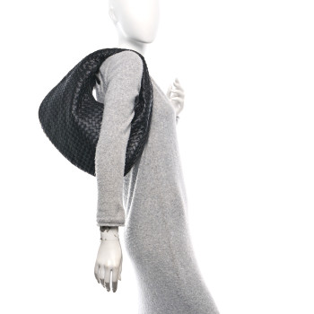 BOTTEGA VENETA Nappa Intrecciato Medium Veneta Hobo Black