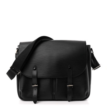 LOUIS VUITTON Epi Christopher Messenger Black