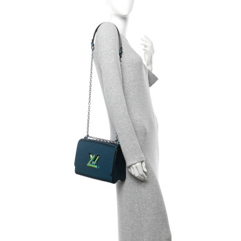 LOUIS VUITTON Epi Twist Scarabeo Shoulder Bag MM Blue Boreale
