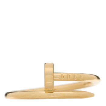 CARTIER 18K Yellow Gold Small Juste Un Clou Ring 53 6.5