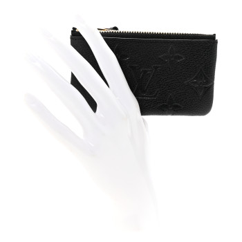 LOUIS VUITTON Empreinte Monogram Giant Key Pouch Black