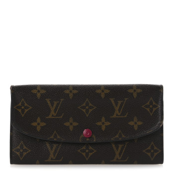 LOUIS VUITTON Monogram Emilie Wallet Fuchsia