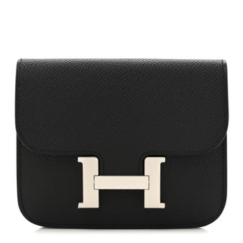 HERMES Epsom Constance Slim Wallet Black