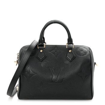 LOUIS VUITTON Empreinte Monogram Giant Speedy Bandouliere 25 Black