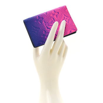 LOUIS VUITTON Taurillon Illusion Pocket Organizer Bleu Rose