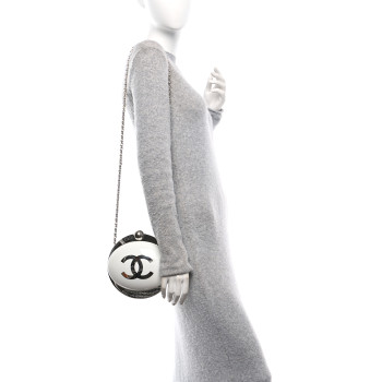 CHANEL Resin CC Over The Moon Minaudiere White
