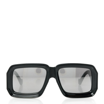 LOEWE Acetate Paula's Ibiza Dive In Mask Sunglasses LW40064U Black Silver