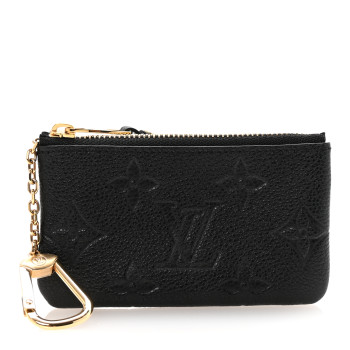 LOUIS VUITTON Empreinte Monogram Giant Key Pouch Black