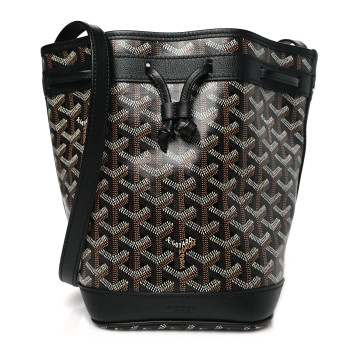 GOYARD Goyardine Petit Flot Bucket Bag PM Black