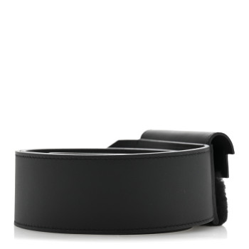 HERMES Swift Shearling Pocket Kelly Pluch Shoulder Strap Black