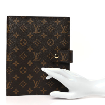 LOUIS VUITTON Monogram Large Ring Agenda Cover