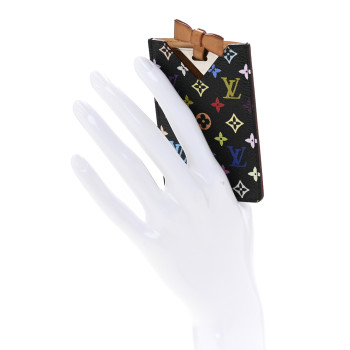 LOUIS VUITTON Monogram Multicolor Mirror and Case Pouch Black
