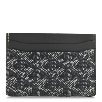 GOYARD Goyardine Saint Sulpice Card Holder Grey
