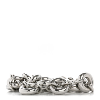 LOEWE Aluminum Stainless Steel Chunky Donut Chain Shoulder Strap Silver