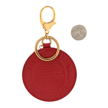 LOUIS VUITTON Vernis Trunks and Bags Bag Charm Pomme d'Amour