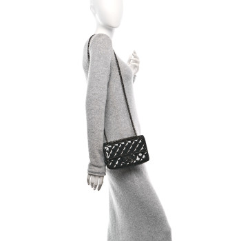 CHANEL Patent Calfskin Quilted 2.55 Reissue Mini Flap So Black