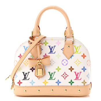 LOUIS VUITTON LV x TM Monogram Multicolor Alma BB White