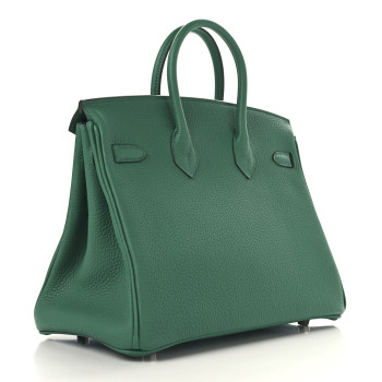 HERMES Togo Birkin 25 Vert Vertigo