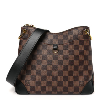 LOUIS VUITTON Damier Ebene Odeon NM PM Black