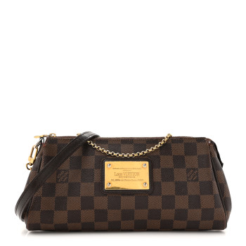 LOUIS VUITTON Damier Ebene Eva Clutch