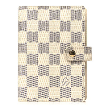 LOUIS VUITTON Damier Azur Small Ring Agenda Cover