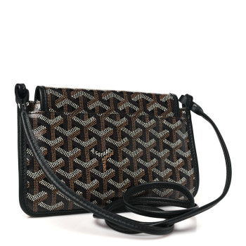 GOYARD Goyardine Plumet Wallet Clutch Black