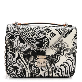LOUIS VUITTON Epi Monogram Floral Pochette Metis Black White