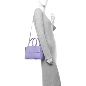 BOTTEGA VENETA Nappa Maxi Intrecciato Mini Arco Tote Wisteria