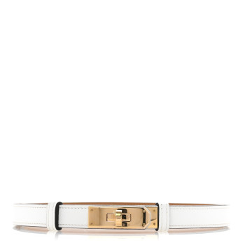 HERMES Epsom Kelly Belt White