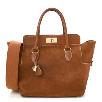 HERMES Veau Grizzly Evercolor Toolbox 26 Gold