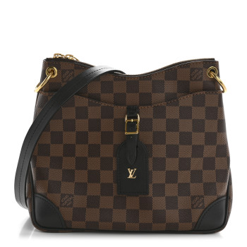LOUIS VUITTON Damier Ebene Odeon PM Black