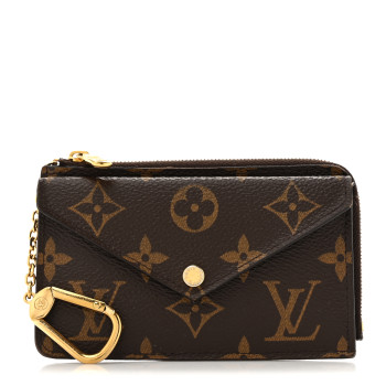 LOUIS VUITTON Monogram Recto Verso Card Holder Black
