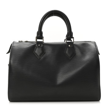 LOUIS VUITTON Epi Speedy 25 Black