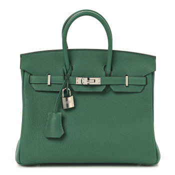 HERMES Togo Birkin 25 Vert Vertigo