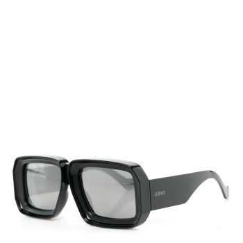 LOEWE Acetate Paula's Ibiza Dive In Mask Sunglasses LW40064U Black Silver