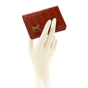 LOUIS VUITTON Alligator Pocket Organizer Brown